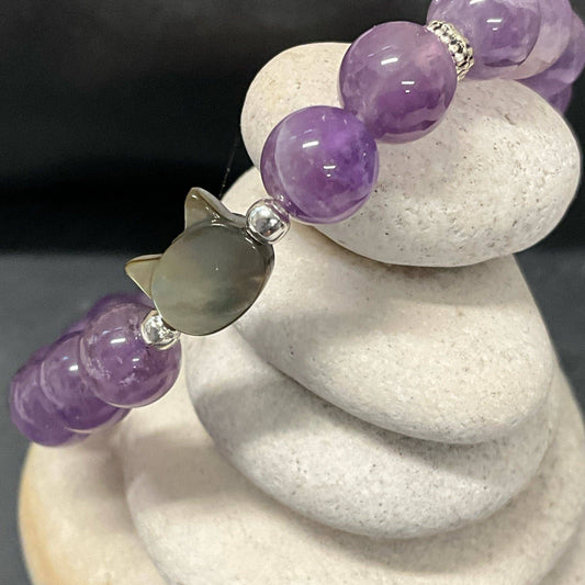 Kitty Cat Gemstone Bracelet