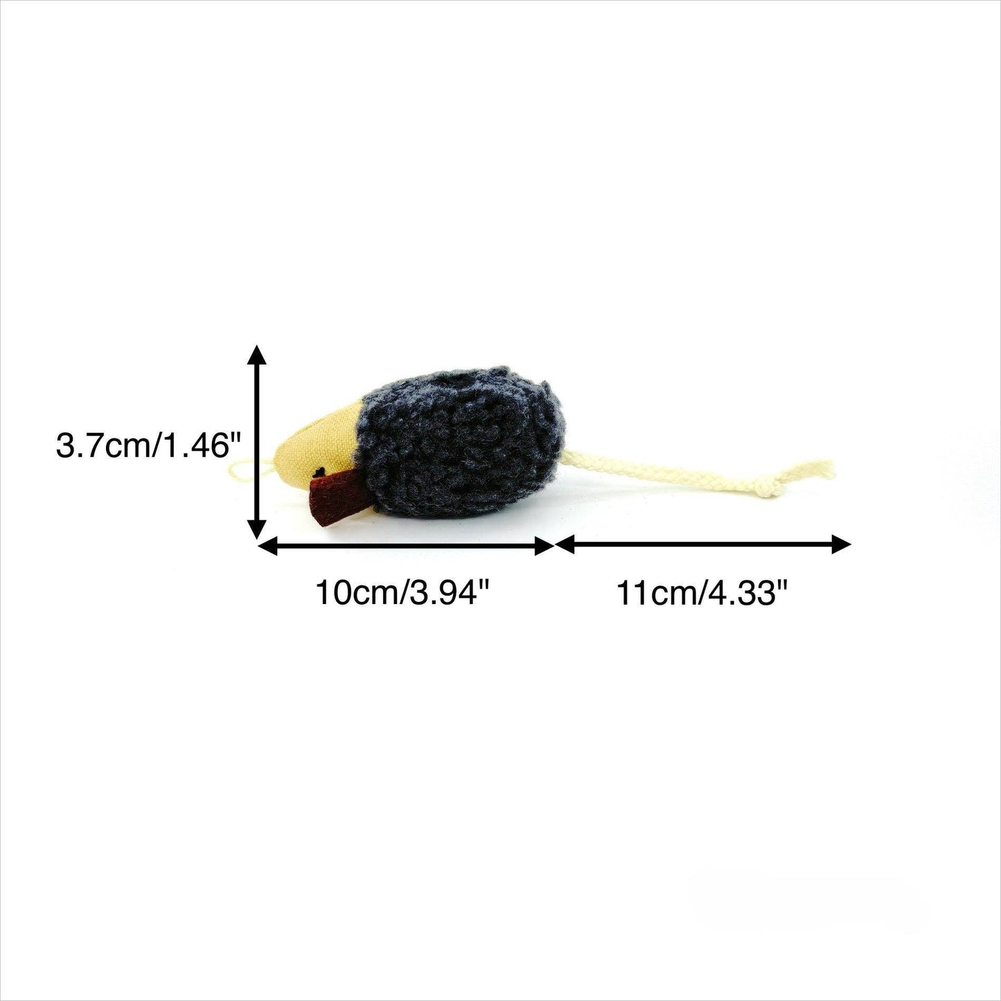Moo – Wooly Mouse Cat Toy