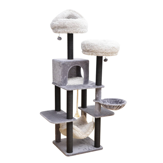 Catry Bradbury 7 Level Gray Cat Tree