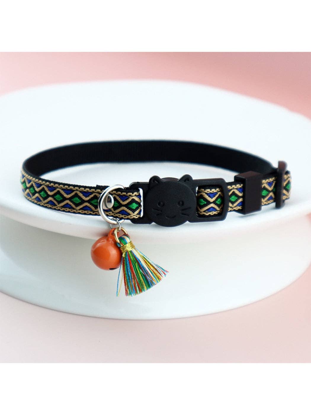 Mokka - Boho Pattern Breakaway Adjustable Cat Collar