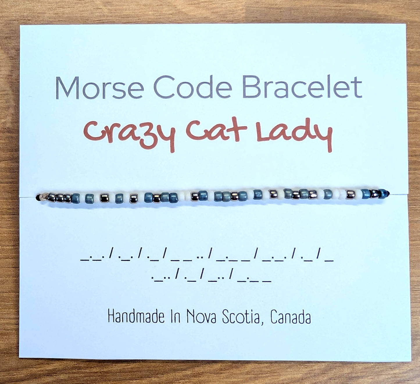 Morse Code Bracelet – Adjustable