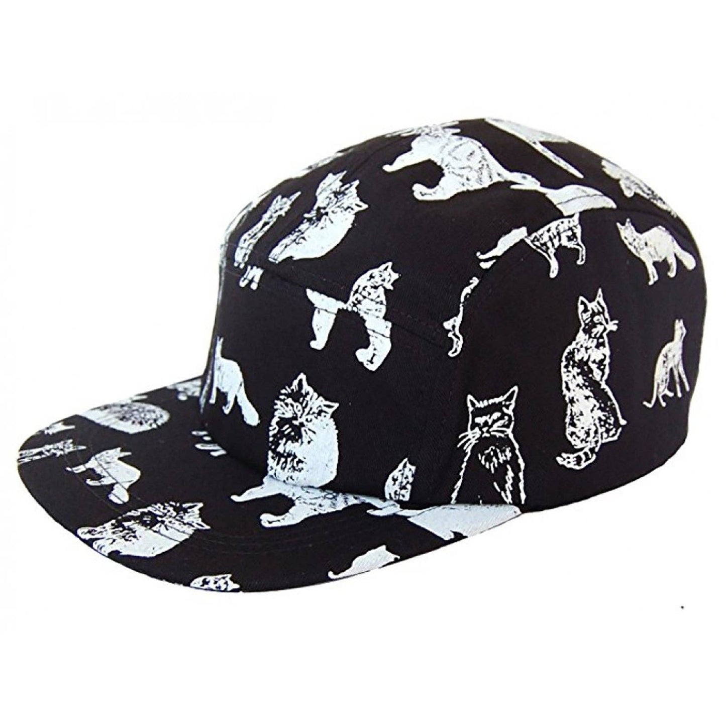 Kitten Kitty Cat 5 Panel Hat Camp Cap