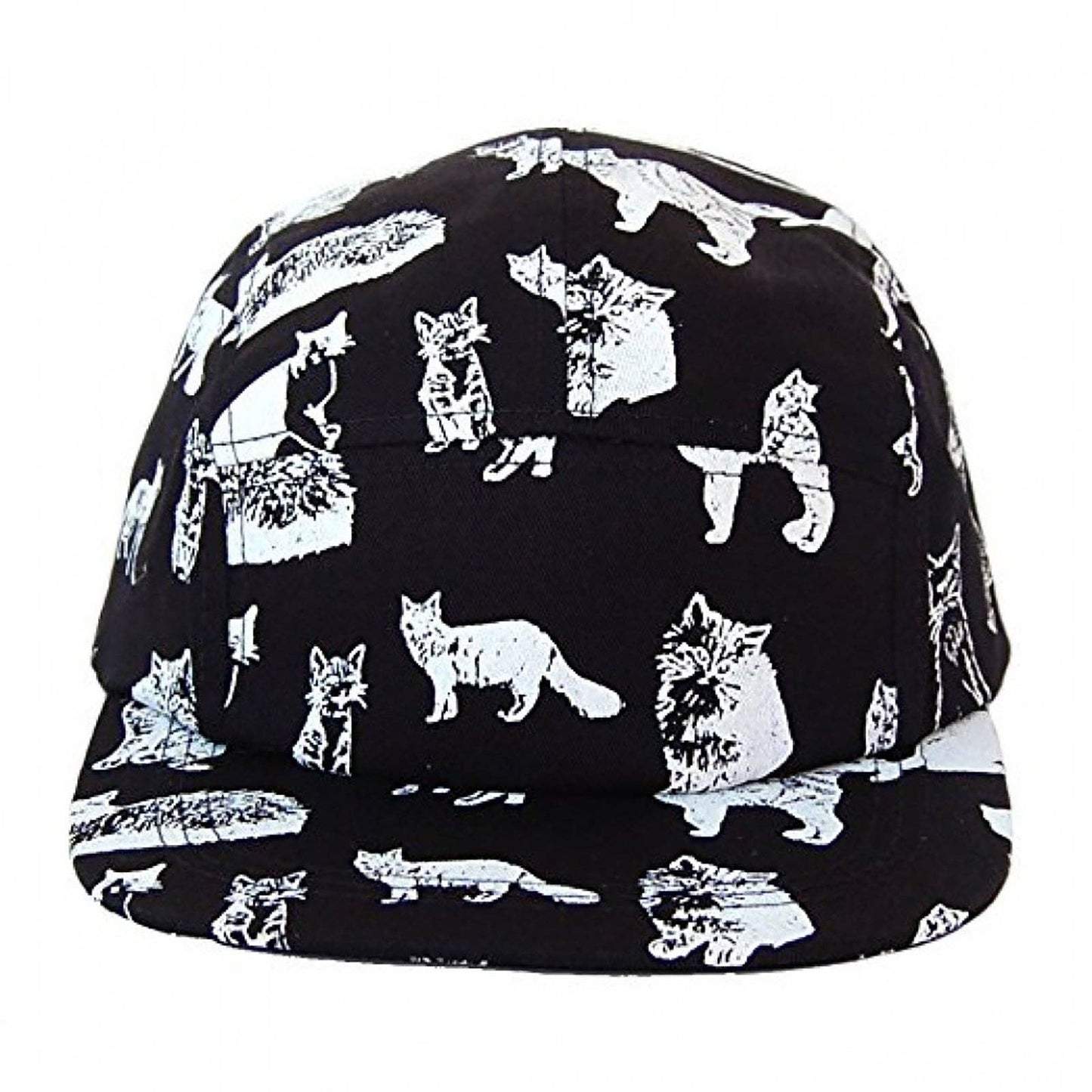 Kitten Kitty Cat 5 Panel Hat Camp Cap