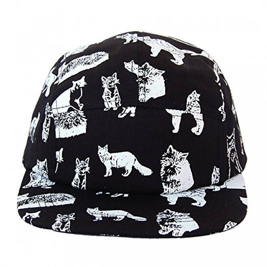 Kitten Kitty Cat 5 Panel Hat Camp Cap