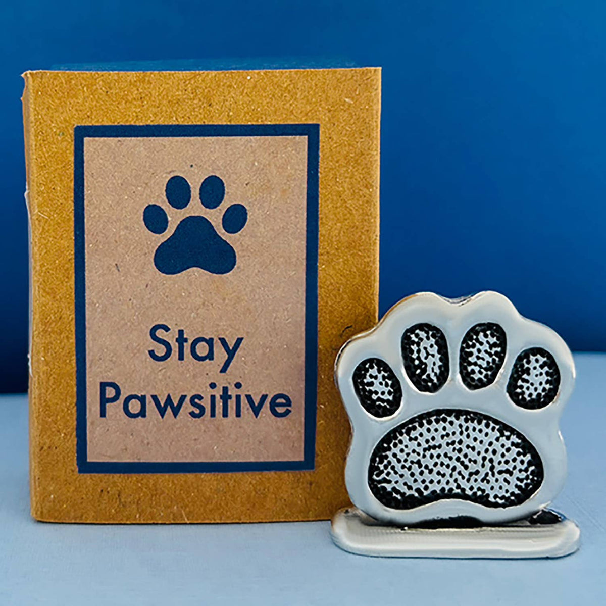 Stay Pawsitive Pawprint Matchbox Messages
