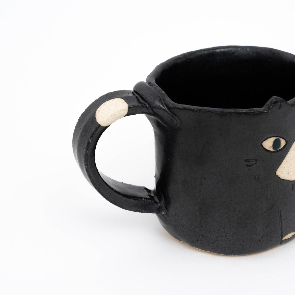 Handcrafted Black Cat Mug